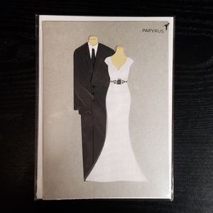 SOLD Papyrus Wedding Bride & Groom Greetings Card